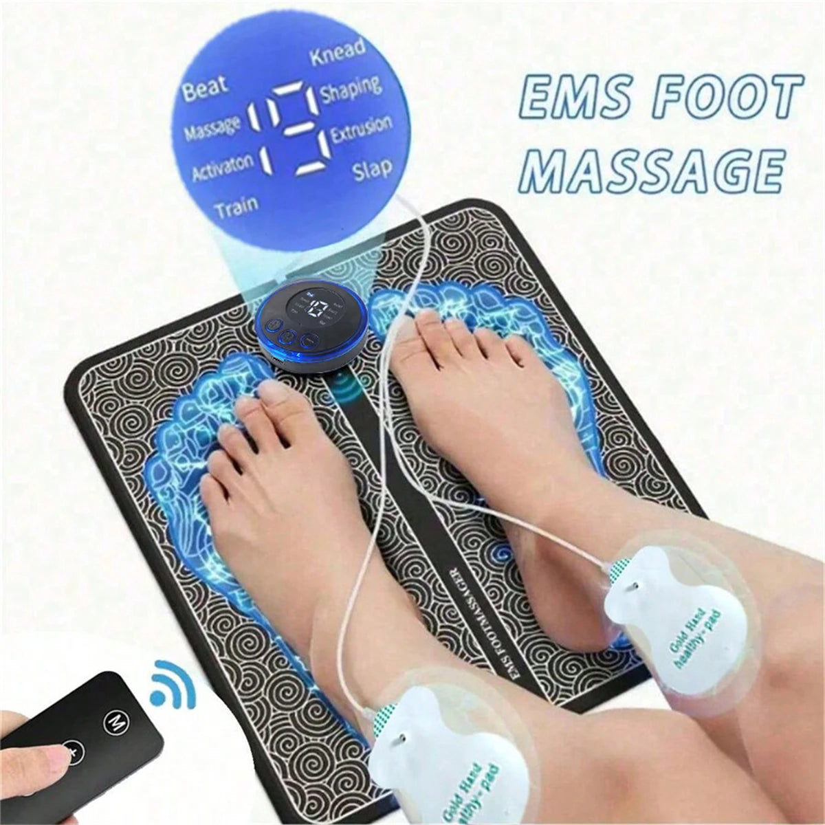 Electric Foot Massager Pad – Muscle Relaxation & Fitness Trainer