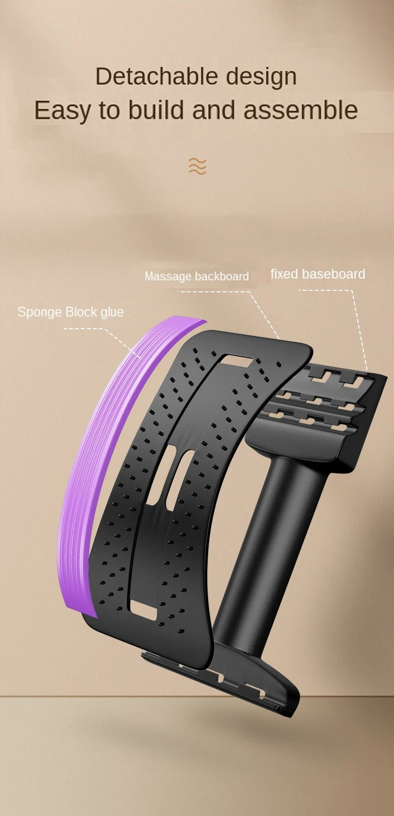 Lumbar Stretching & Massager Device – Spine Correction & Back Relief