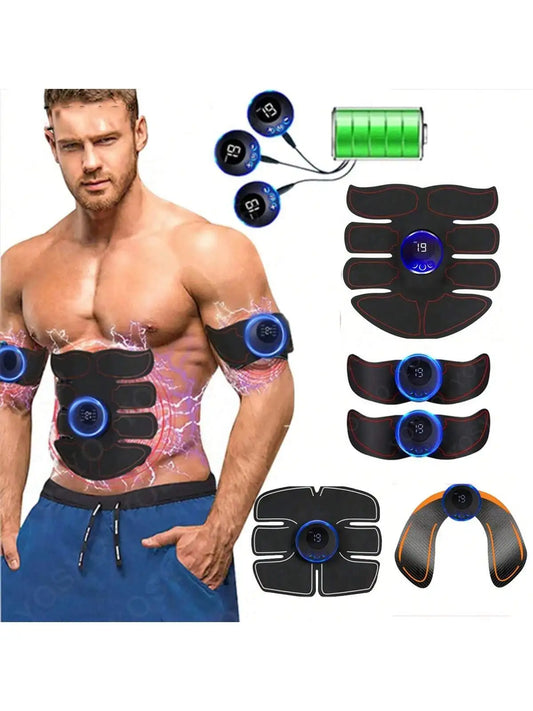 EMS Abdominal & Arm Muscle Stimulator – USB Charging Fitness Patches