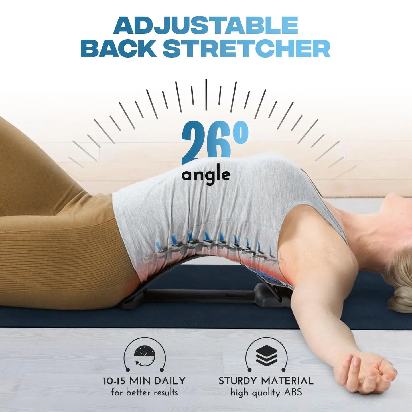 Lumbar Stretching & Massager Device – Spine Correction & Back Relief
