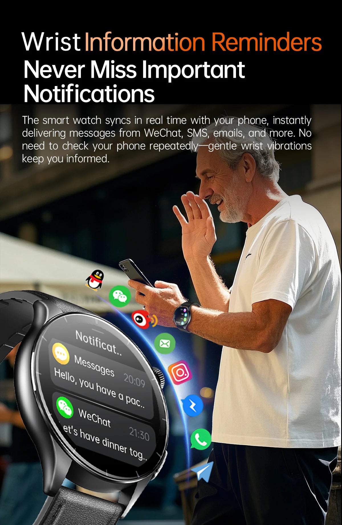 2025 ECG+PPG Health Smartwatch for Men & Women