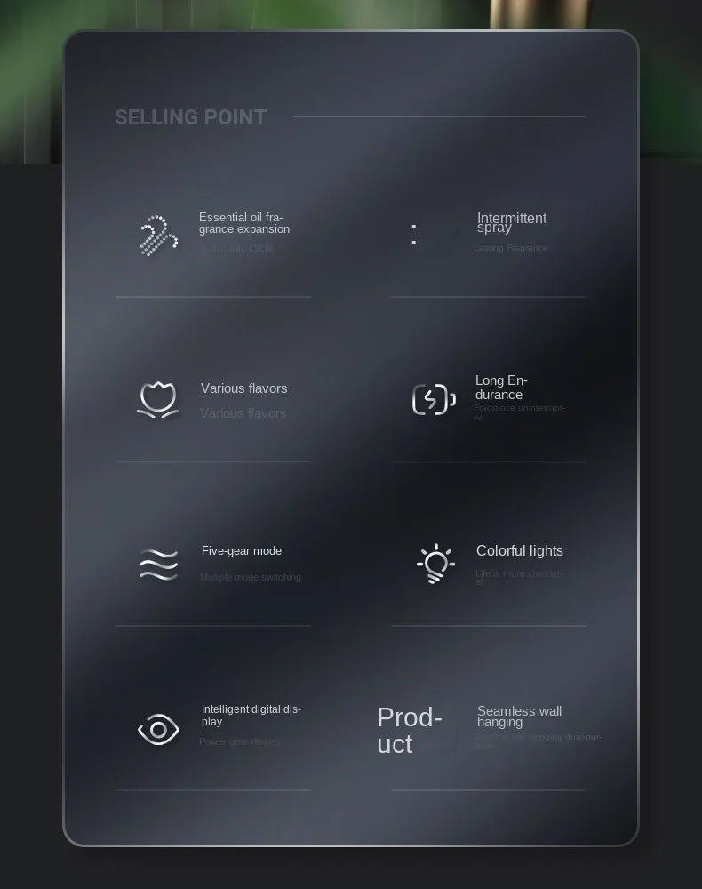 Automatic Aromatherapy Diffuser – Digital Humidifier with Colored Lights