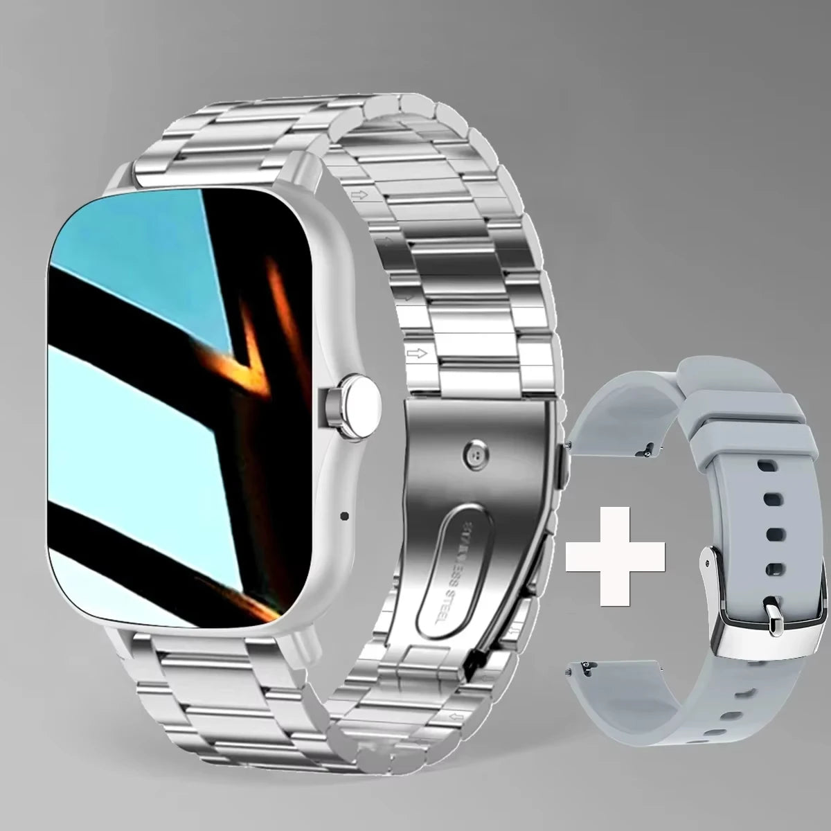 2025 Smartwatch – Full Touch Fitness & Bluetooth Call Watch