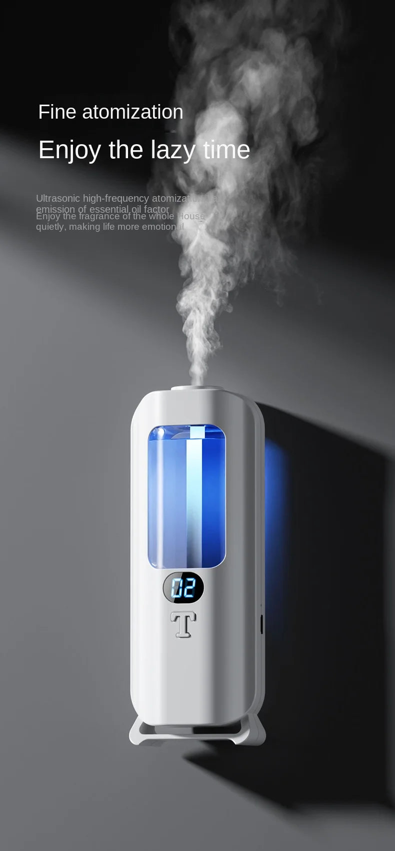 Automatic Aromatherapy Diffuser – Digital Humidifier with Colored Lights