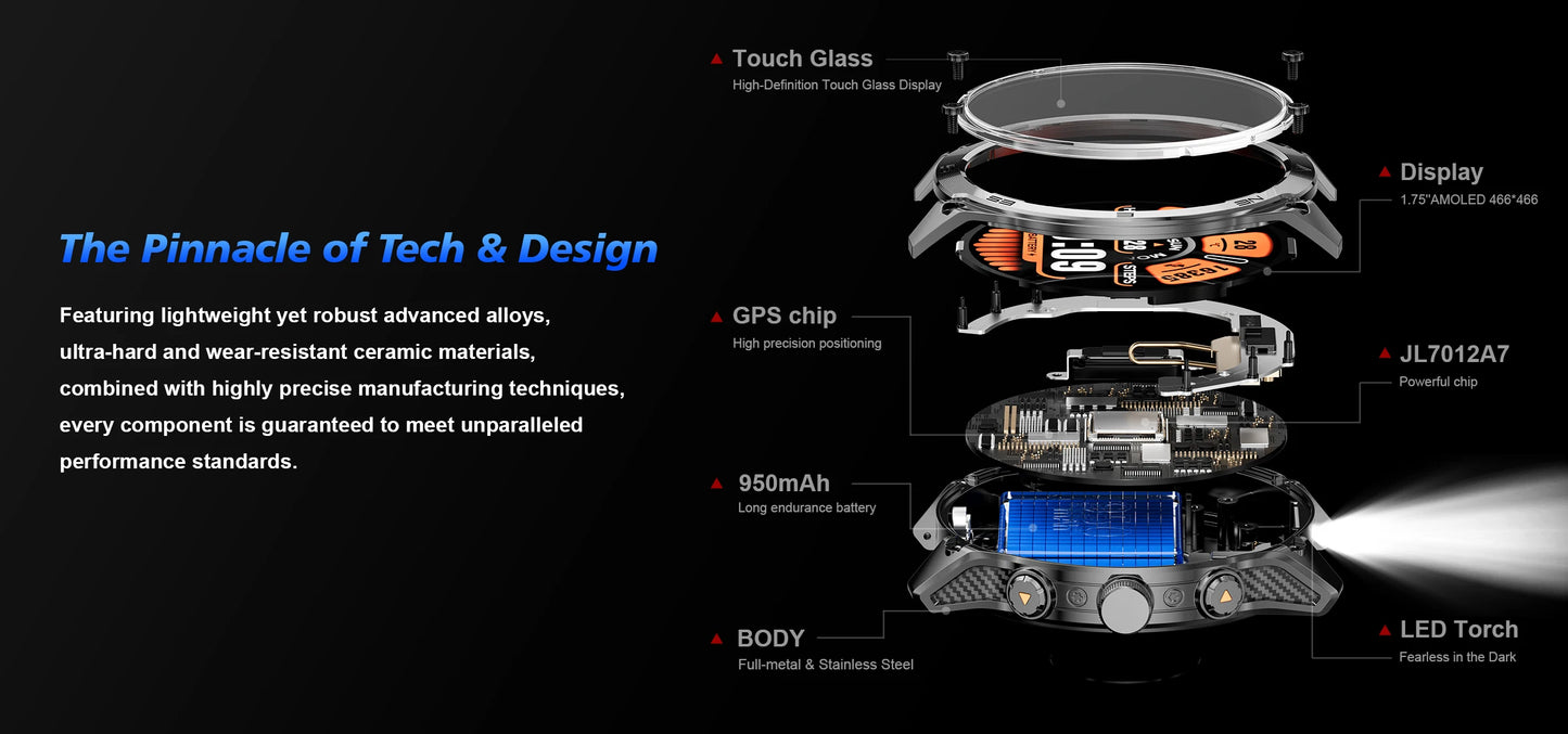T-Rex 3 Military Smartwatch for Men