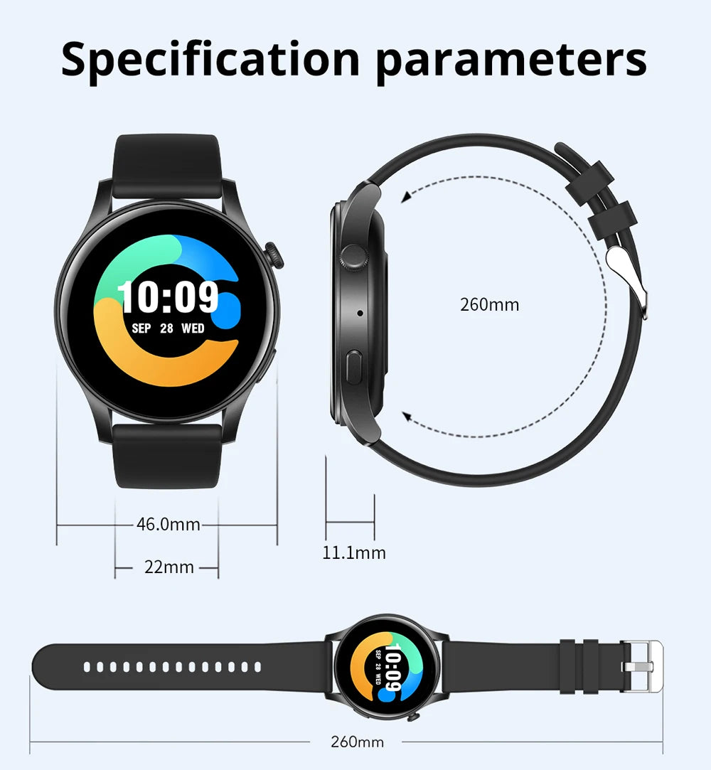 V73 AMOLED Bluetooth Call Smartwatch 2024