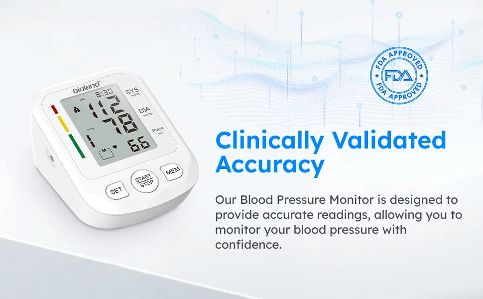 Digital Upper Arm Blood Pressure Monitor – Automatic BP & Heart Rate