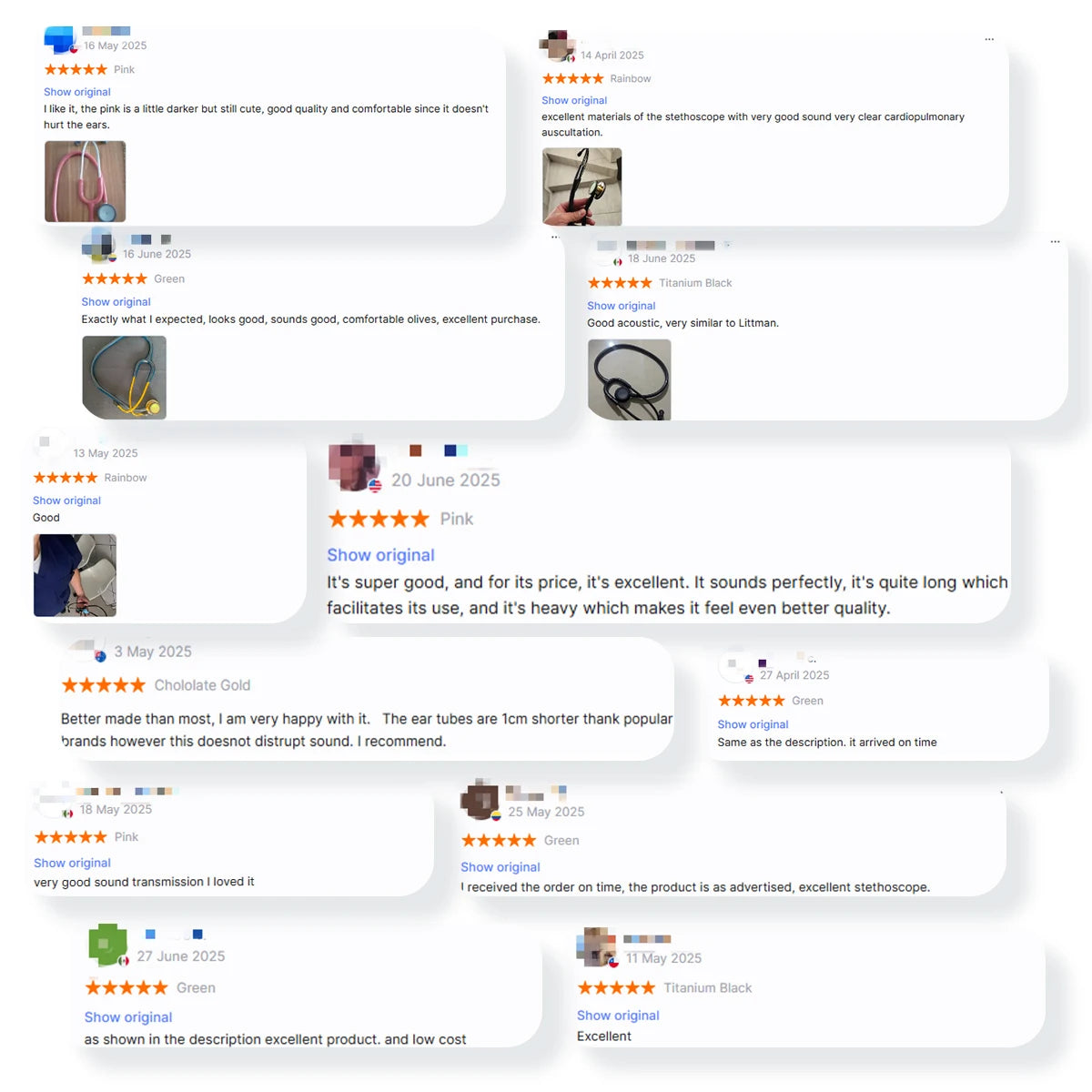 Double-Sided Medical Stethoscope – Professional Cardiology & Nurse Use