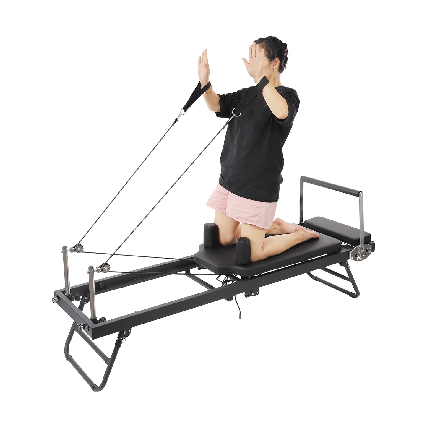 Foldable Pilates Reformer – Steel Yoga Fitness Equipment
