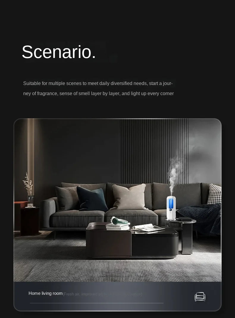 Automatic Aromatherapy Diffuser – Digital Humidifier with Colored Lights