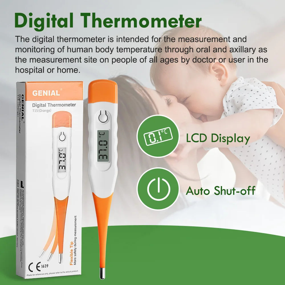 Digital Adult Thermometer – Fast & Accurate Fever Reading