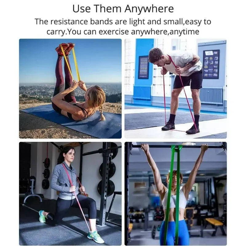 Resistance Exercise Bands – Elastic Yoga & Gym Fitness Bands