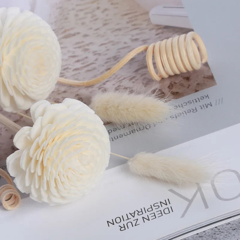 9PCS Flower Rattan Aromatherapy Sticks – No Fire Diffuser