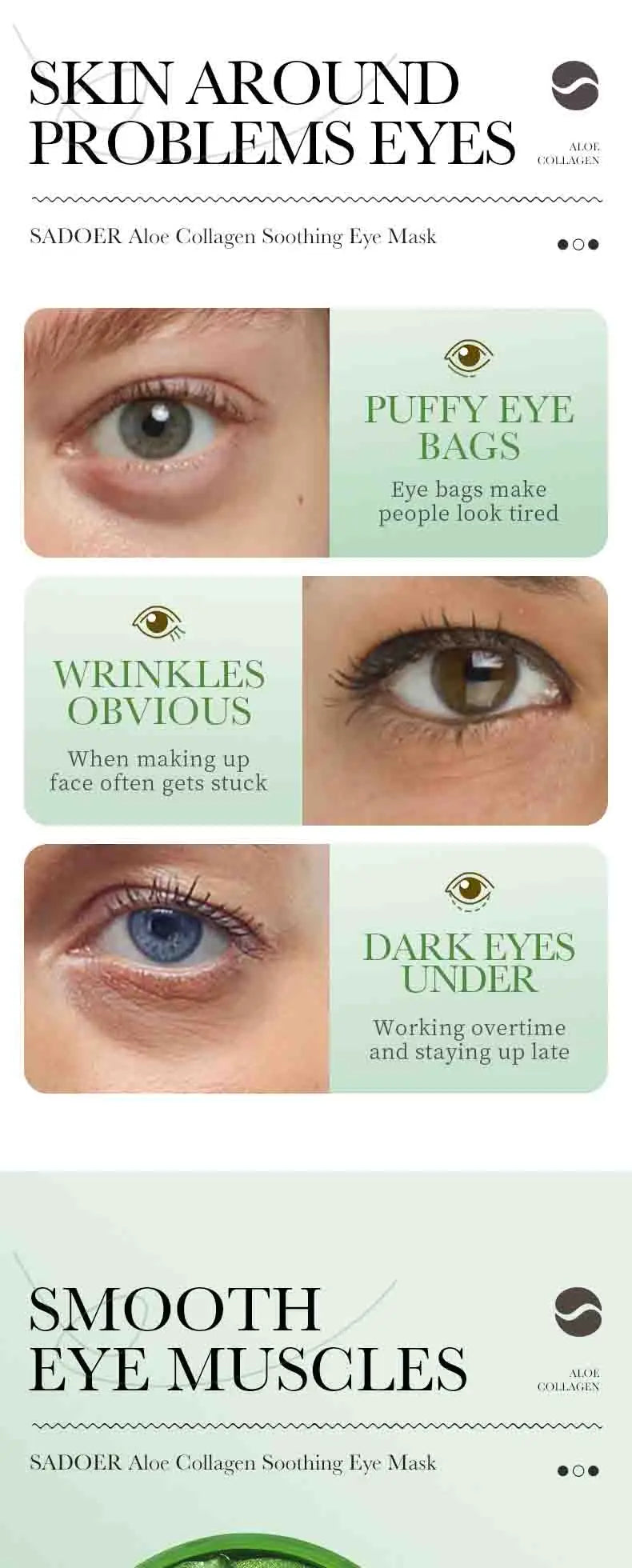 Aloe Vera Collagen Eye Mask 60pcs