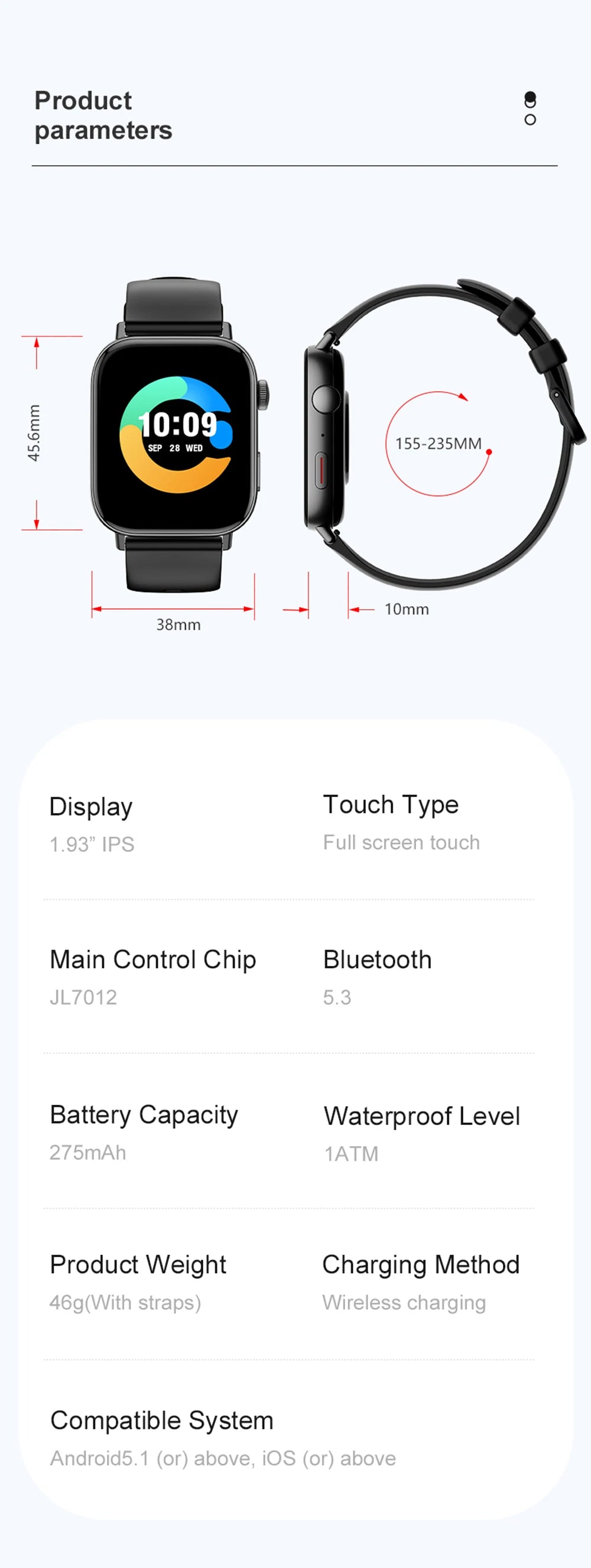 C8 Max Voice Calling Smartwatch 1.93" Display
