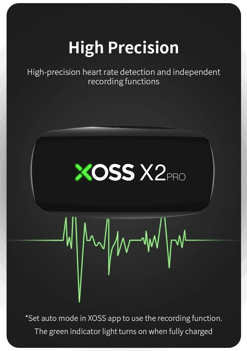 X2 Pro Heart Rate Monitor – Rechargeable Fitness & Swimming Sensor