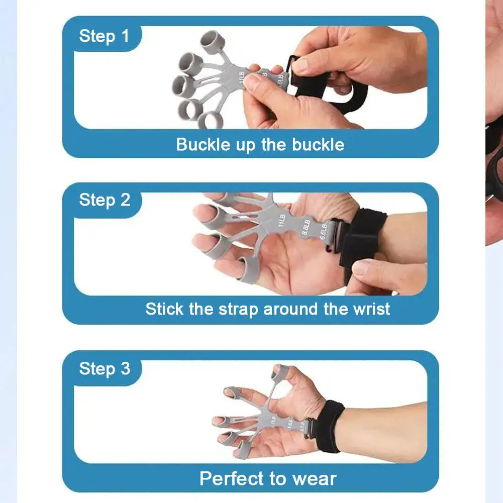Hand Grip 5-Finger Exerciser – Adjustable Forearm & Wrist Trainer