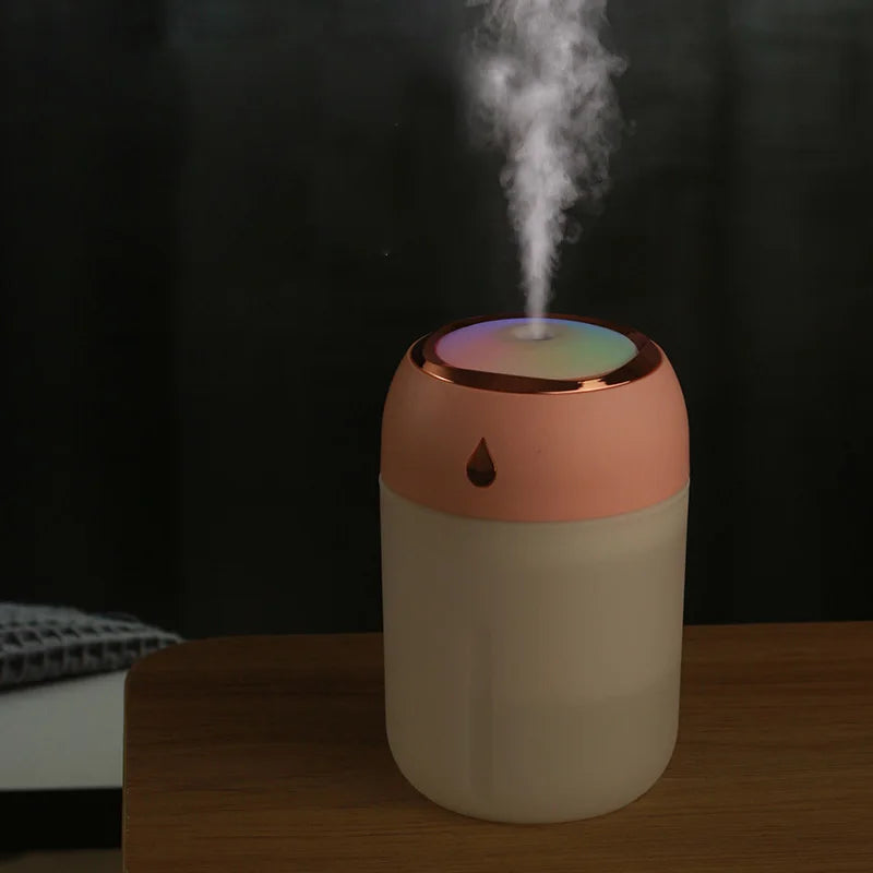 Portable Mini USB Humidifier – Aroma Diffuser with LED Light