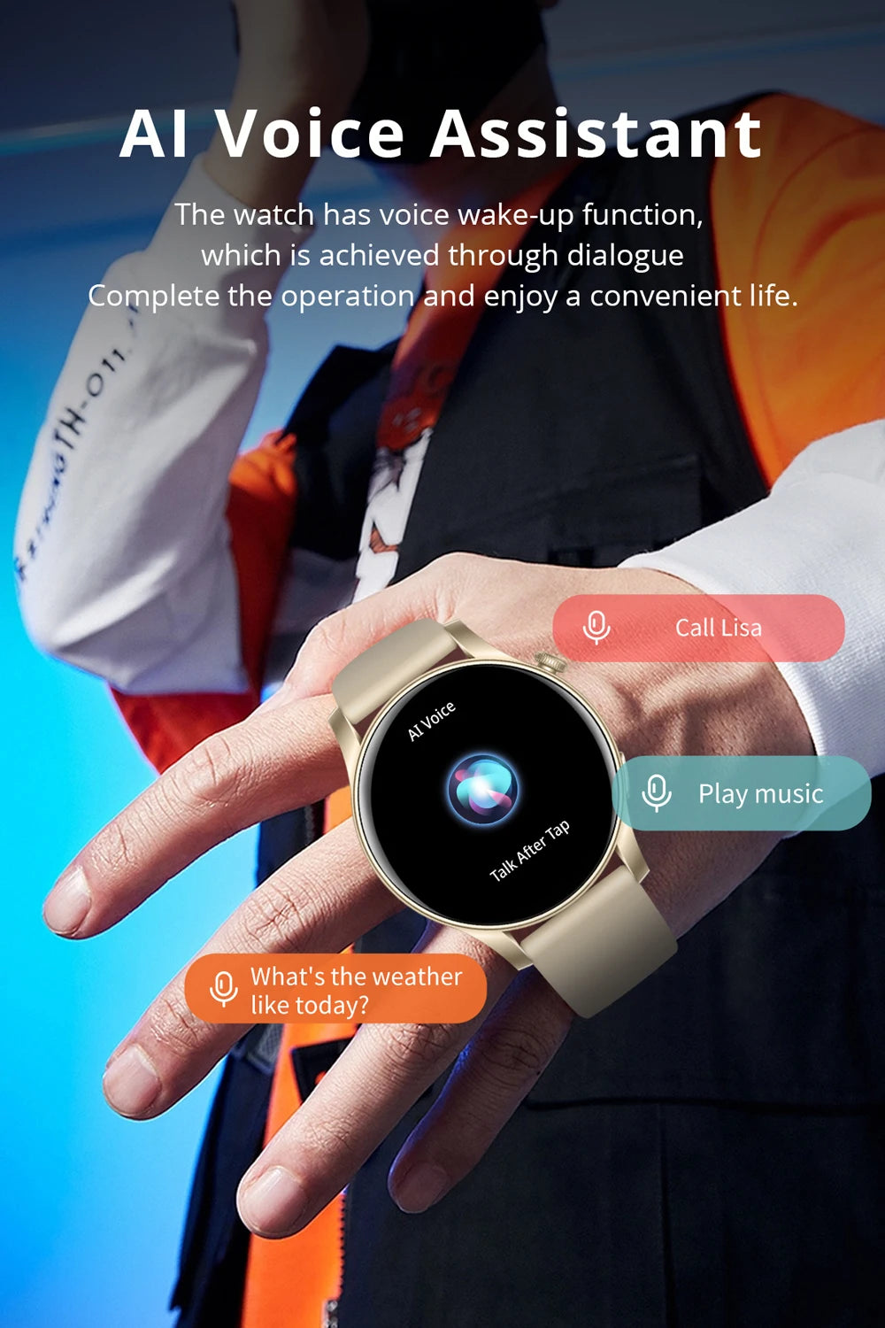 V73 AMOLED Bluetooth Call Smartwatch 2024