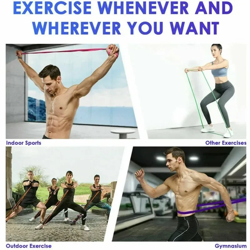 Resistance Exercise Bands – Elastic Yoga & Gym Fitness Bands