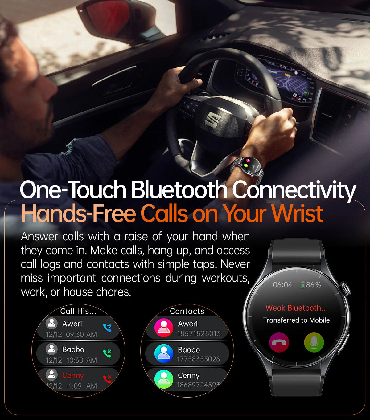 2025 ECG+PPG Health Smartwatch for Men & Women