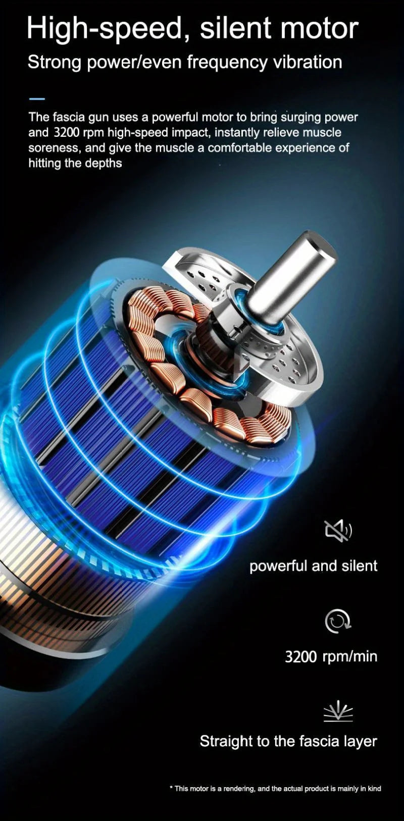 Portable Fascia Massage Gun – Deep Muscle Relaxation & Fitness