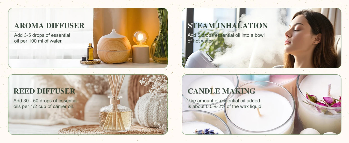 Aromatherapy Essential Oil 30ml – Multiple Scents