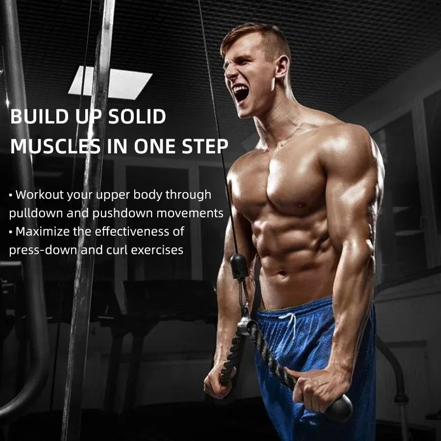 Triceps & Face Pull Rope – Push/Pull Gym Cable Accessory