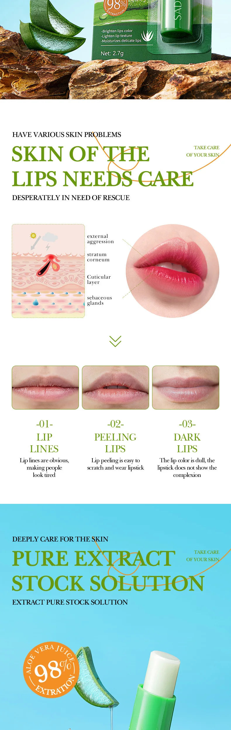 Aloe Lip Balm – Nourishing & Hydrating Lip Care