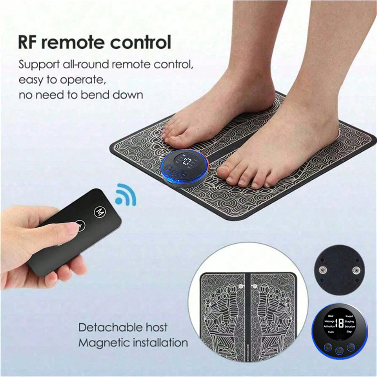 Electric Foot Massager Pad – Muscle Relaxation & Fitness Trainer