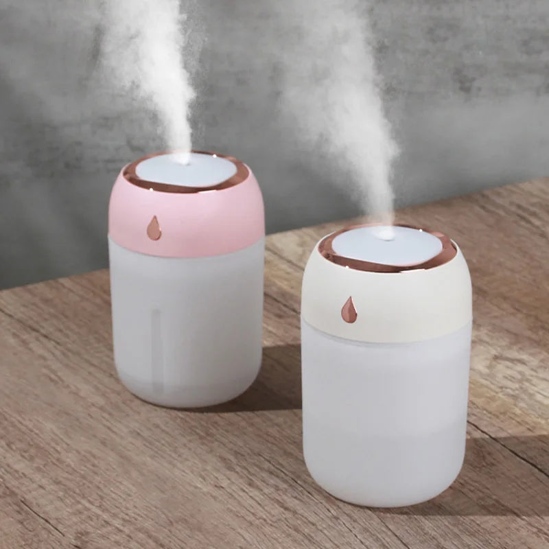 Portable Mini USB Humidifier – Aroma Diffuser with LED Light