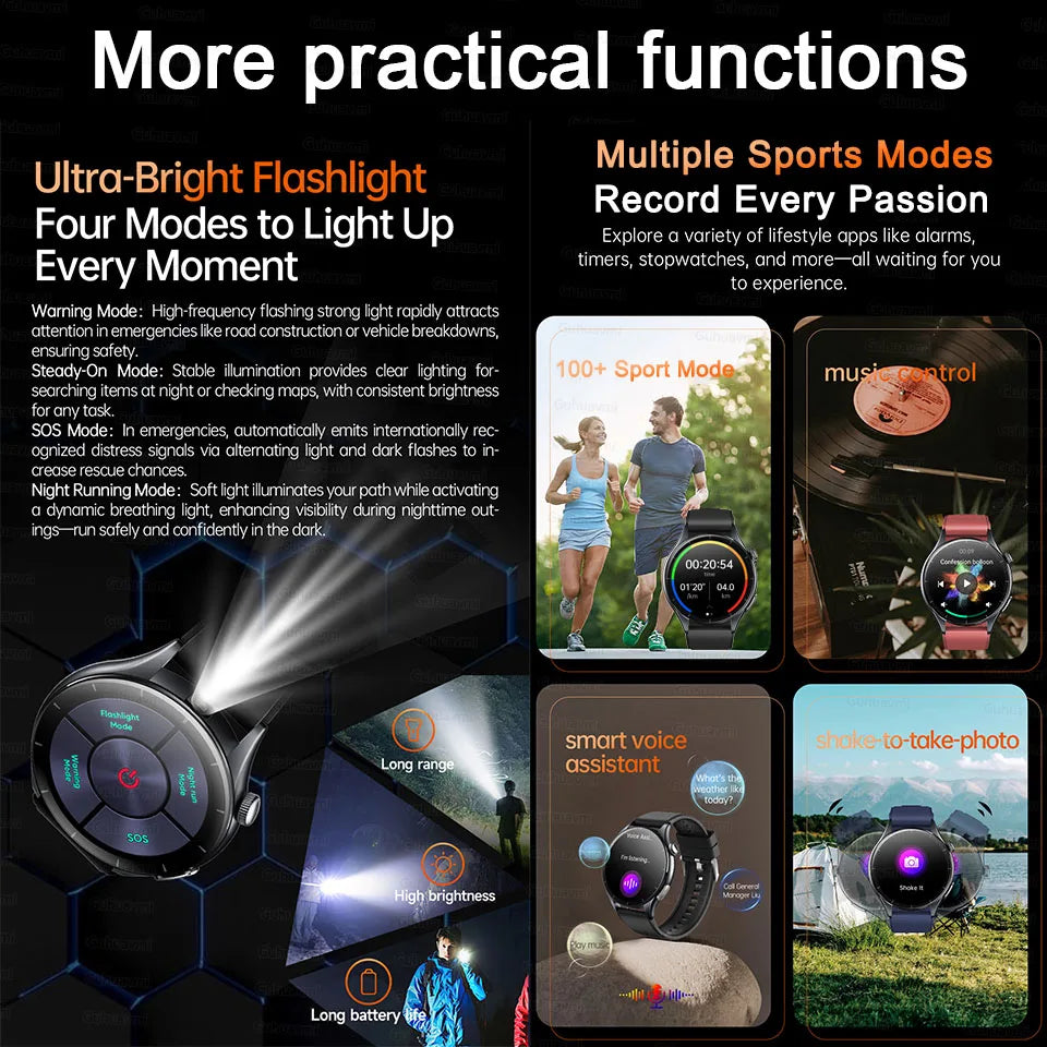 2025 ECG+PPG Health Smartwatch for Men & Women