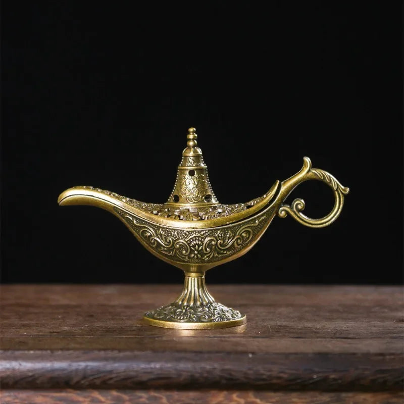 Antique Style Incense Burner – Metal Aroma Furnace & Home Decor