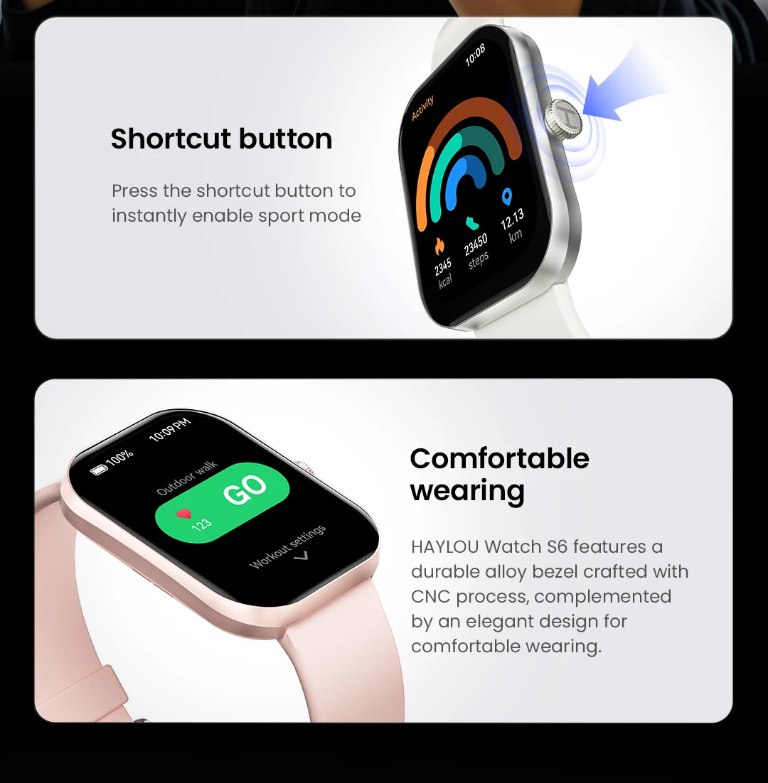 Watch S6 Smartwatch 2.01" HD Display