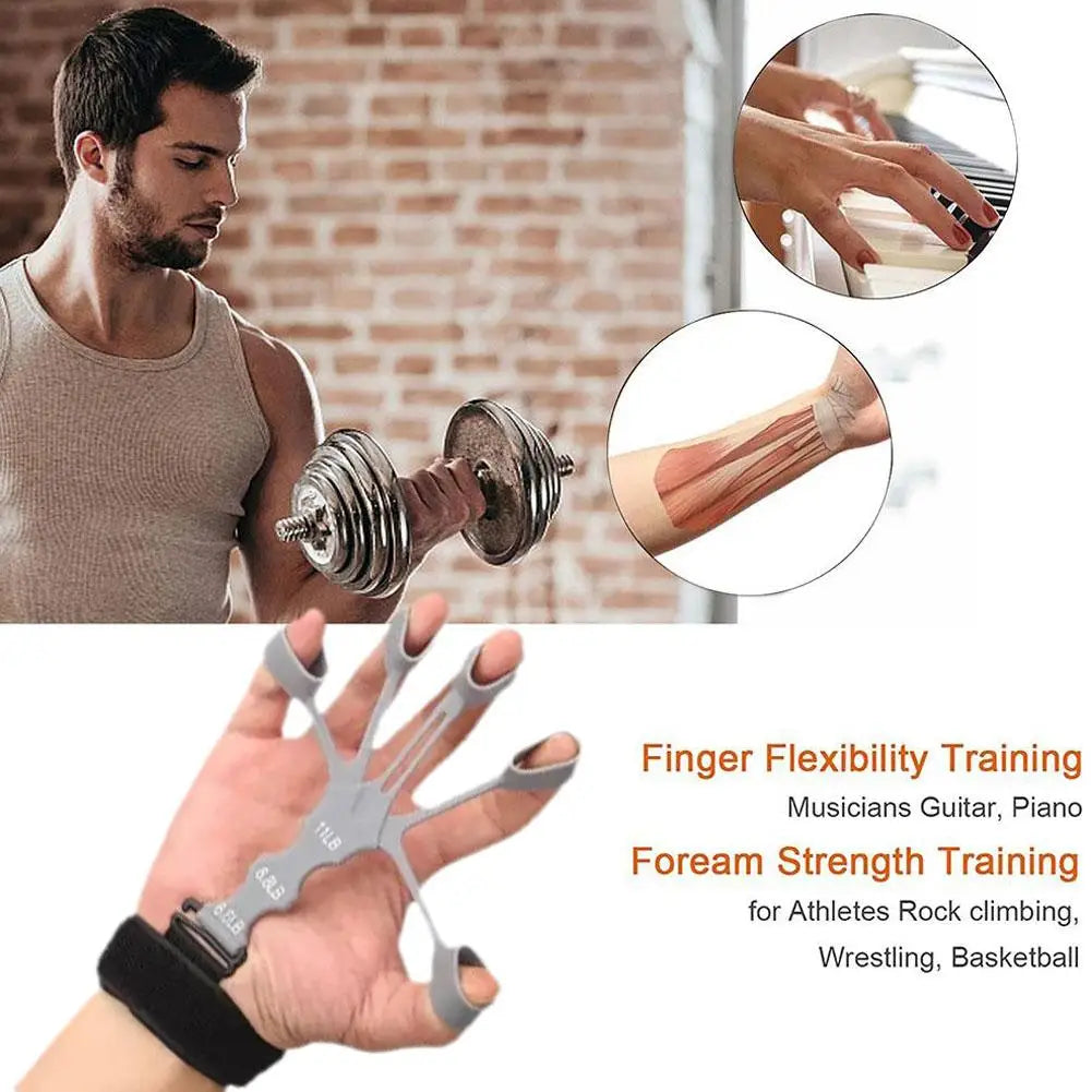 Hand Grip 5-Finger Exerciser – Adjustable Forearm & Wrist Trainer