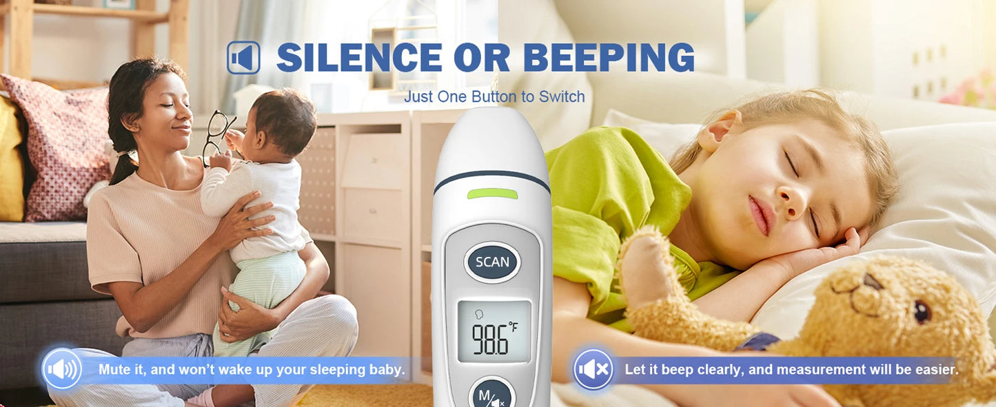 Digital Ear & Forehead Thermometer – 1-Second Reading