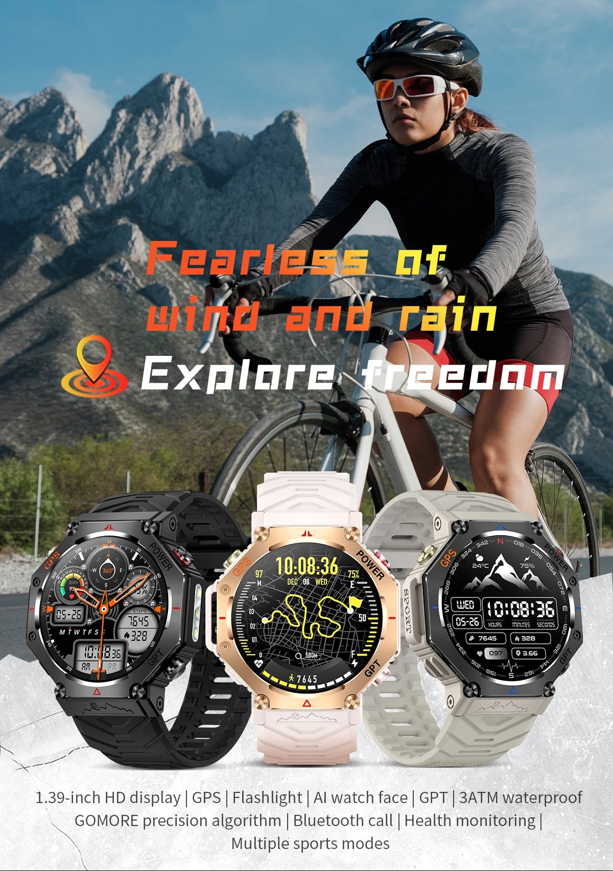 T-Rex 3 Military Smartwatch GPS AMOLED