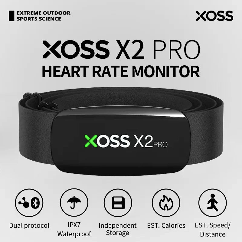 X2 Pro Heart Rate Monitor – Rechargeable Fitness & Swimming Sensor