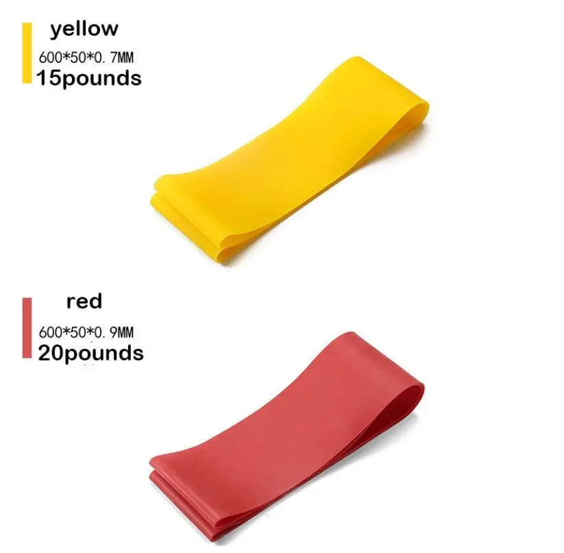 5pcs Yoga Resistance Bands – Elastic Fitness & Stretching Belts