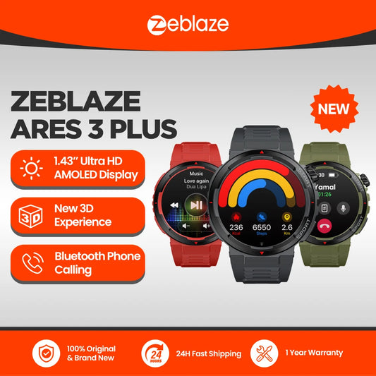 Zeblaze Ares 3 Plus Smartwatch 1.43'' AMOLED