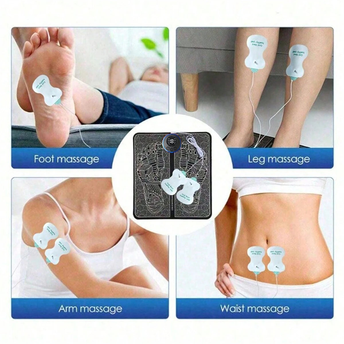 Electric Foot Massager Pad – Muscle Relaxation & Fitness Trainer