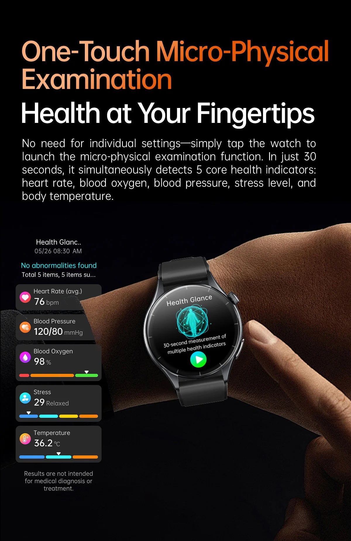 2025 ECG+PPG Health Smartwatch for Men & Women