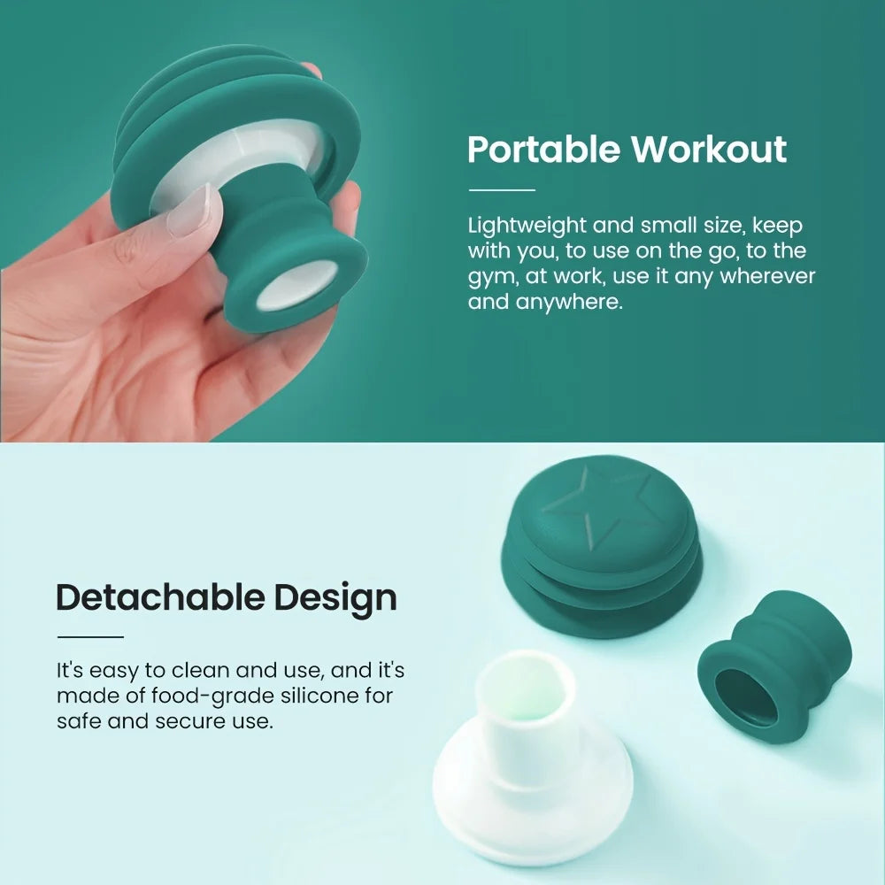 Portable Jaw & Face Exerciser – V-Shaped Double Mouth Trainer