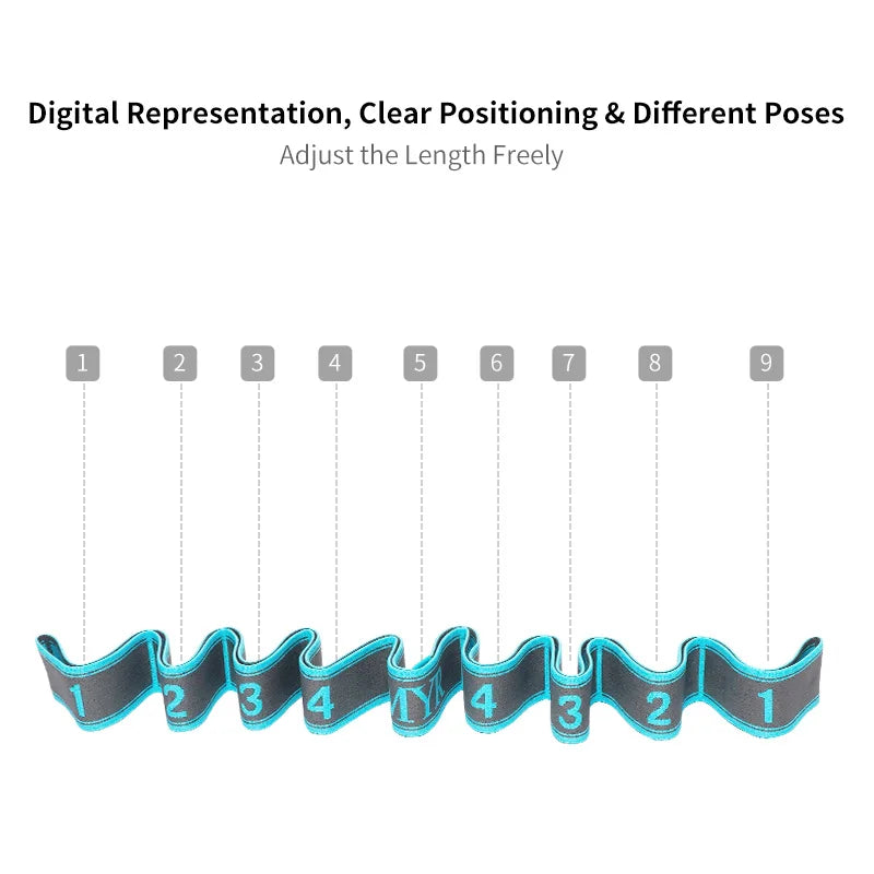 Elastic Yoga Stretching Strap – Loop Strap for Yoga & Pilates