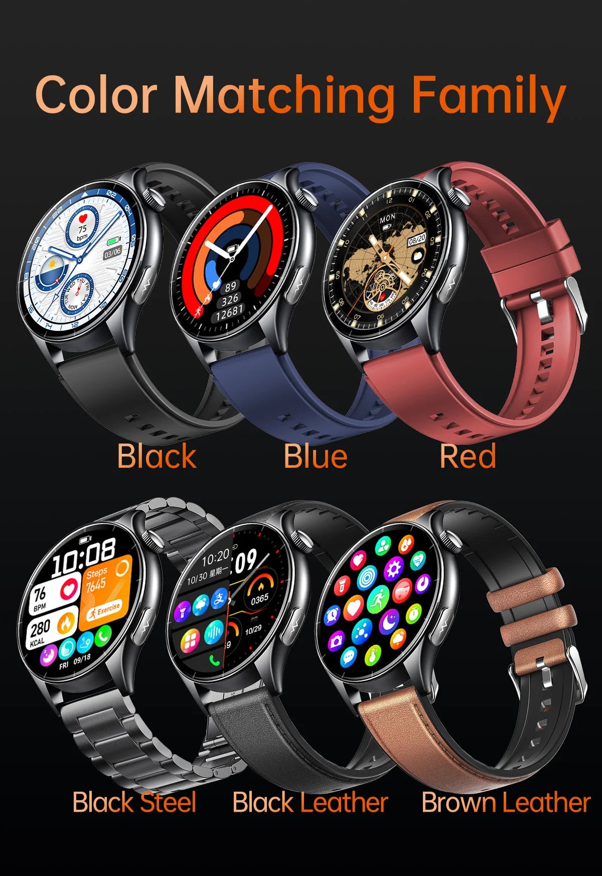 2025 ECG+PPG Health Smartwatch for Men & Women