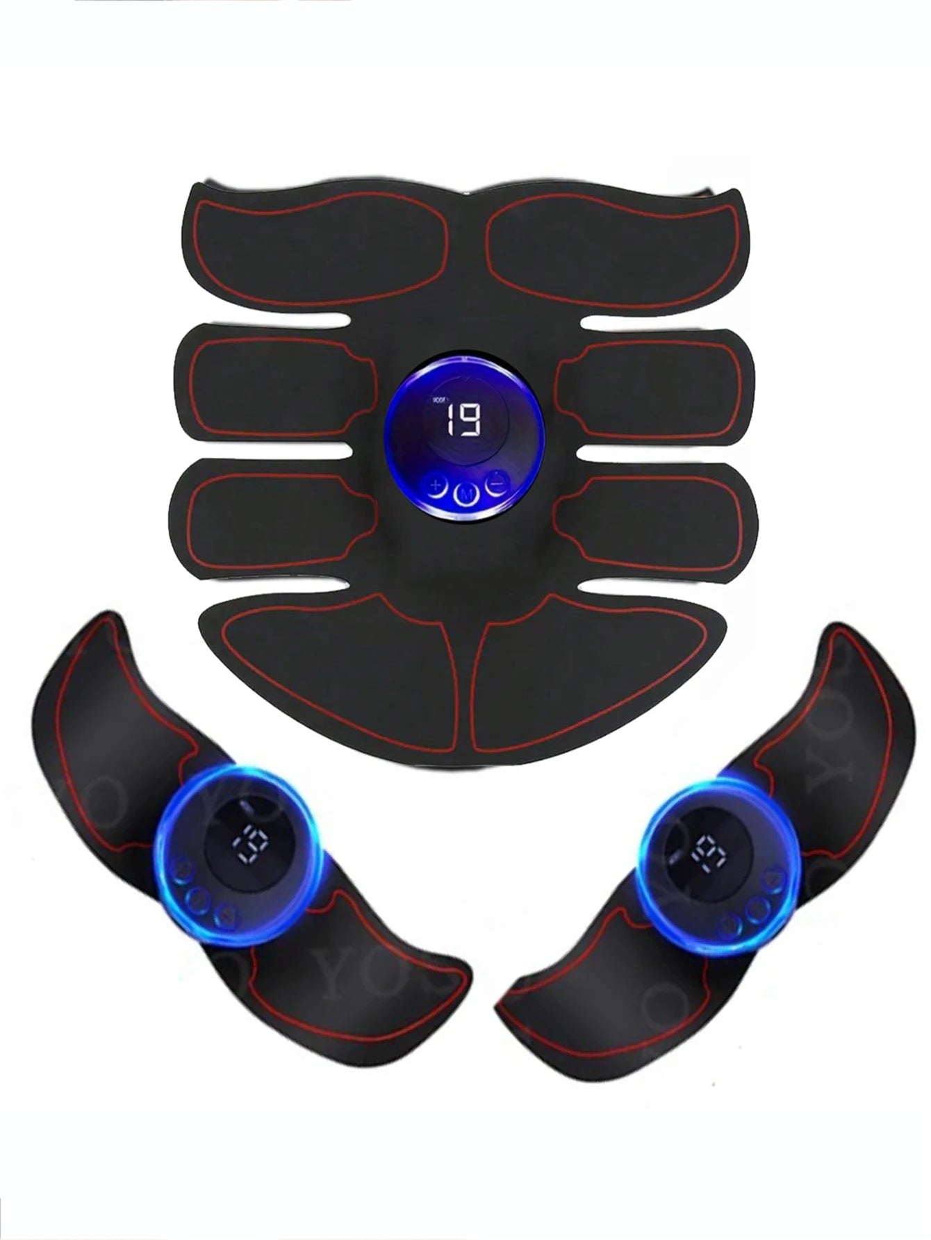 EMS Abdominal & Arm Muscle Stimulator – USB Charging Fitness Patches