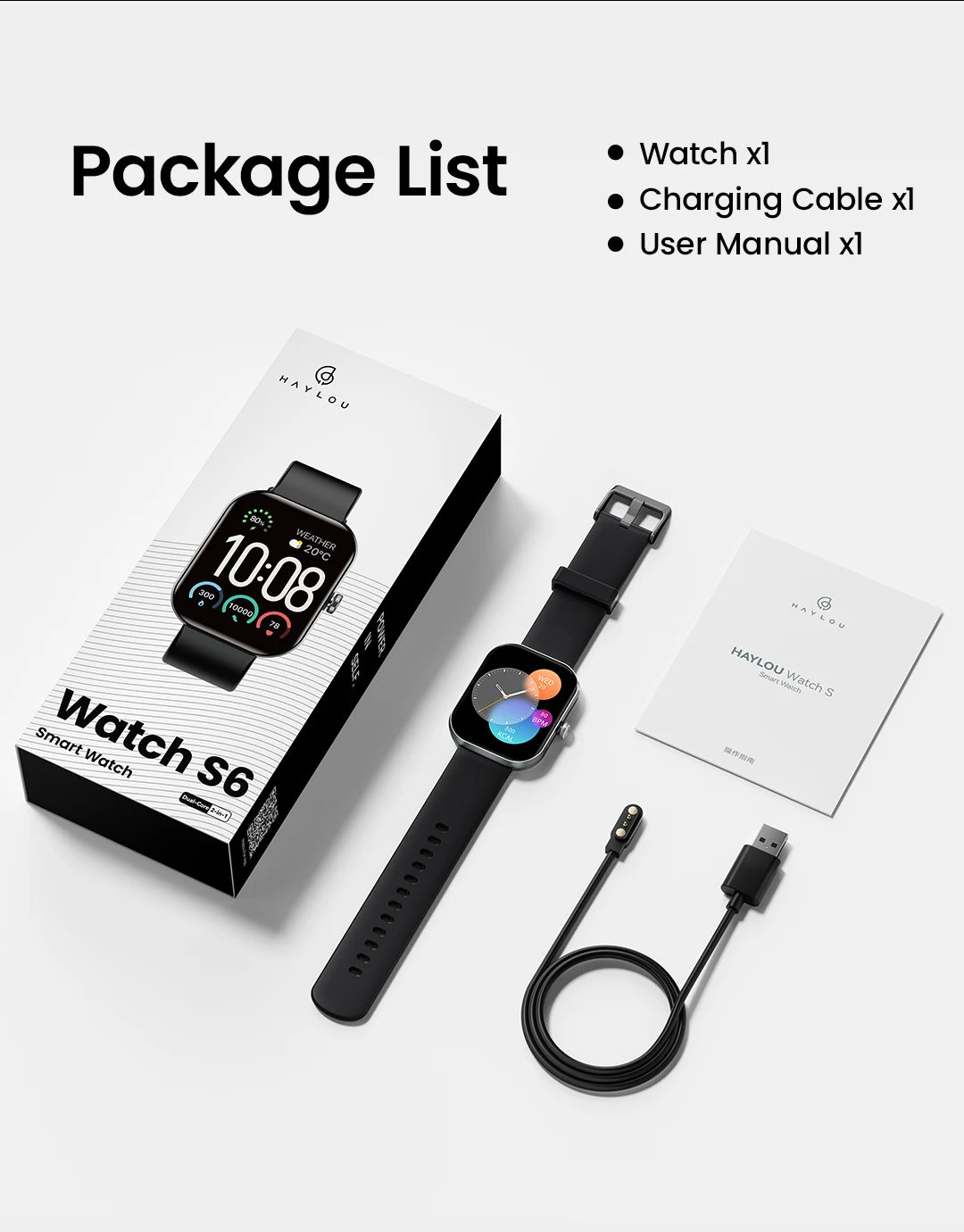 Watch S6 Smartwatch 2.01" HD Display