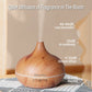 500ml Wood Grain Aromatherapy Diffuser – Ultrasonic Humidifier with Remote