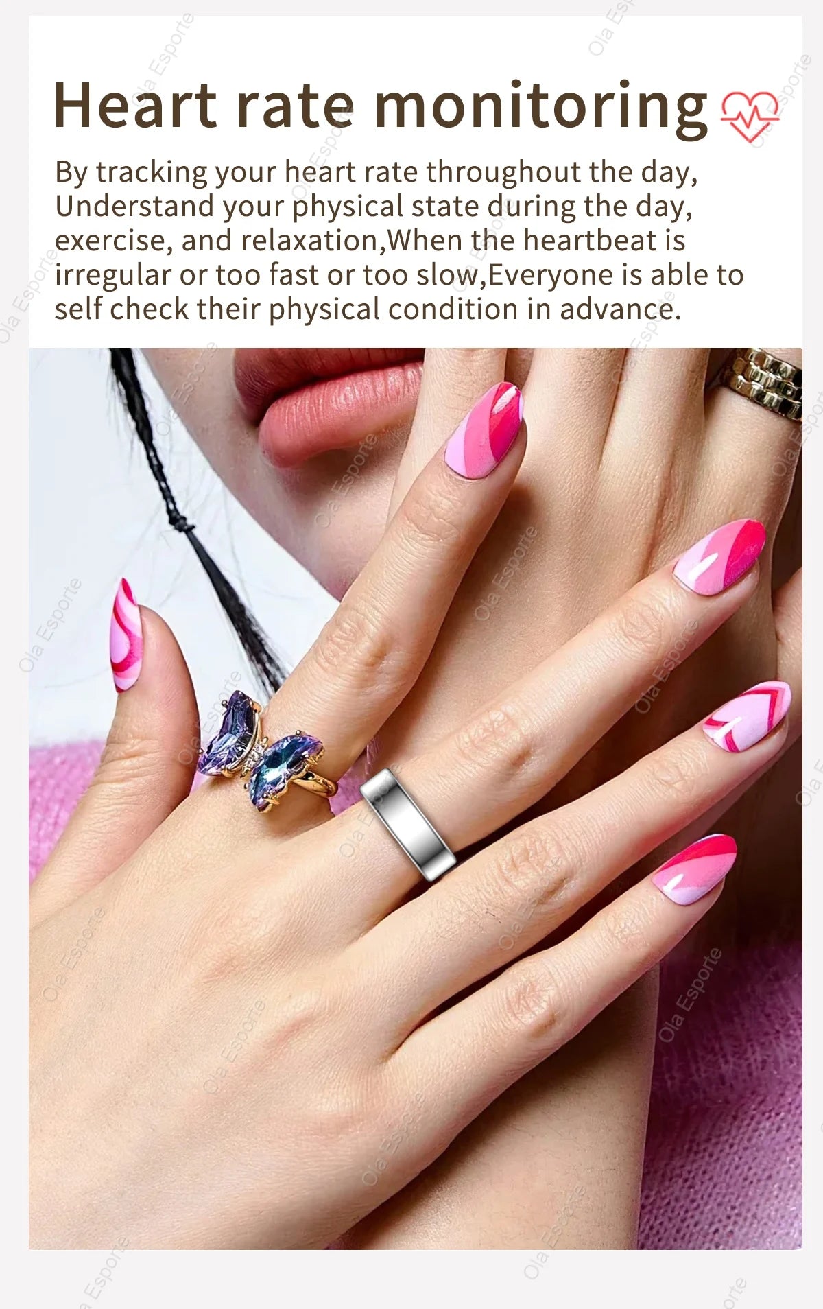 SmartRing GPS – Heart Rate & Multi-Sport Waterproof Tracker