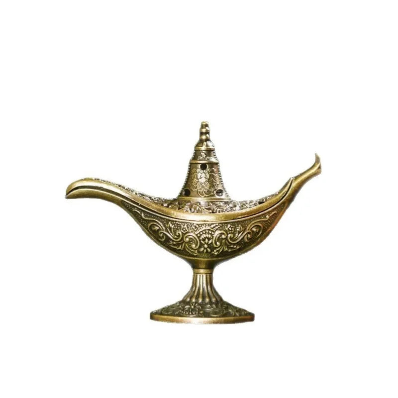 Antique Style Incense Burner – Metal Aroma Furnace & Home Decor